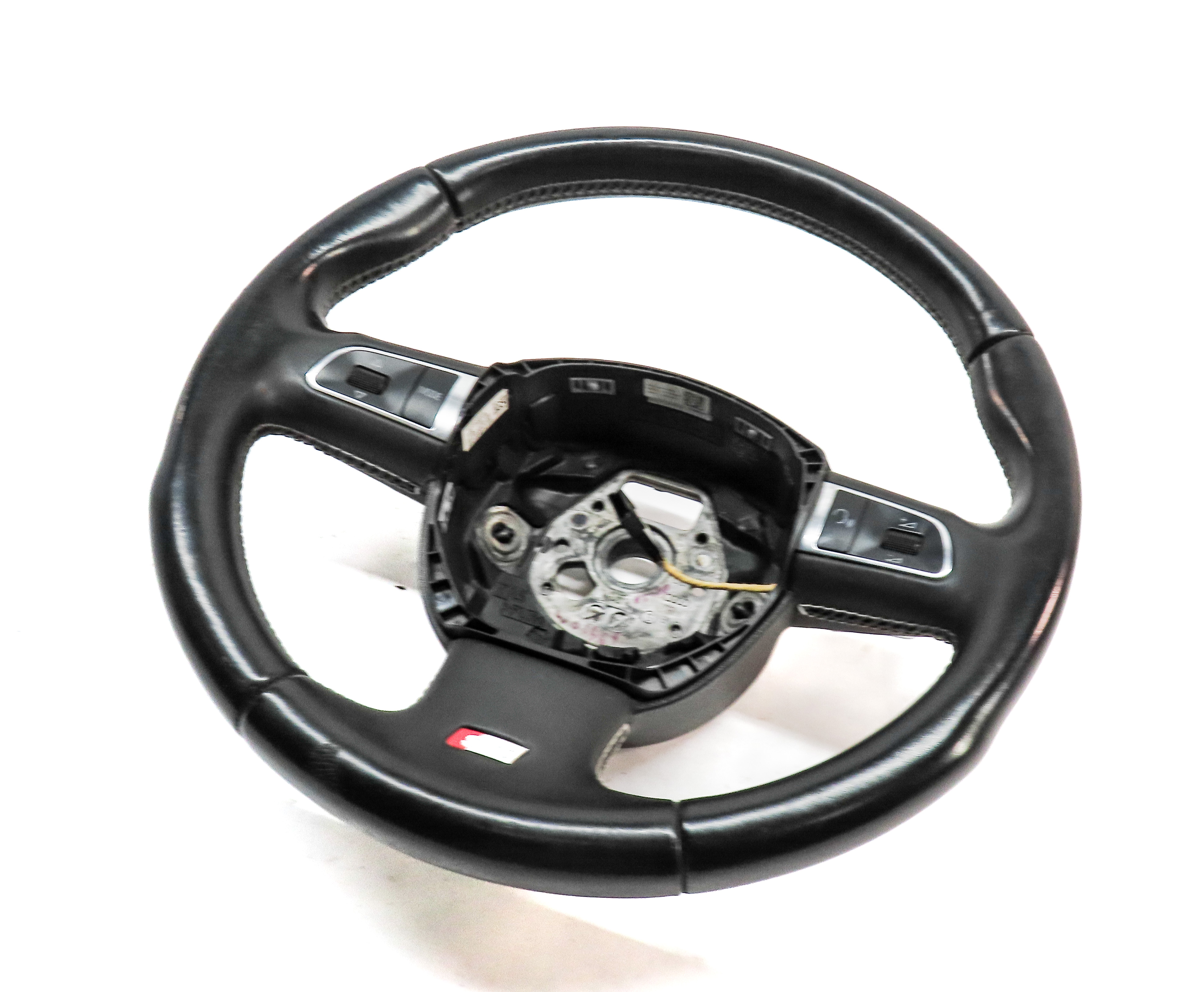 2010-2012 AUDI A5 S5 (B8 8T) LEFT DRIVER 3-SPOKE SPORT STEERING WHEEL — exact item pictured